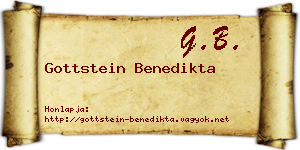Gottstein Benedikta névjegykártya